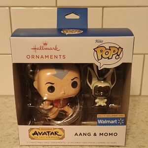 2025 Hallmark Funko Pop Avatar Aang & Momo Ornaments -Walmart Exclusive